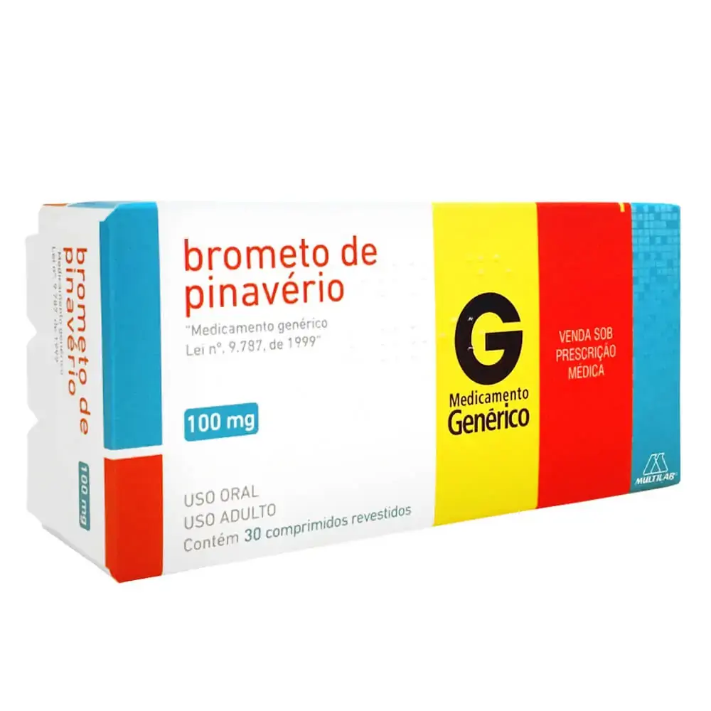 Brometo De Pinaverio 100mg Cx 30 Comp Rev