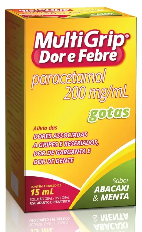 Multigrip Dor E Febre 200 Mg/ml Sol Or Ct Fr Plas Opc X 15 Ml