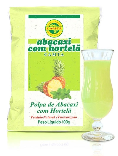 Polpa Camta 100g Abacaxi C/ Hortela