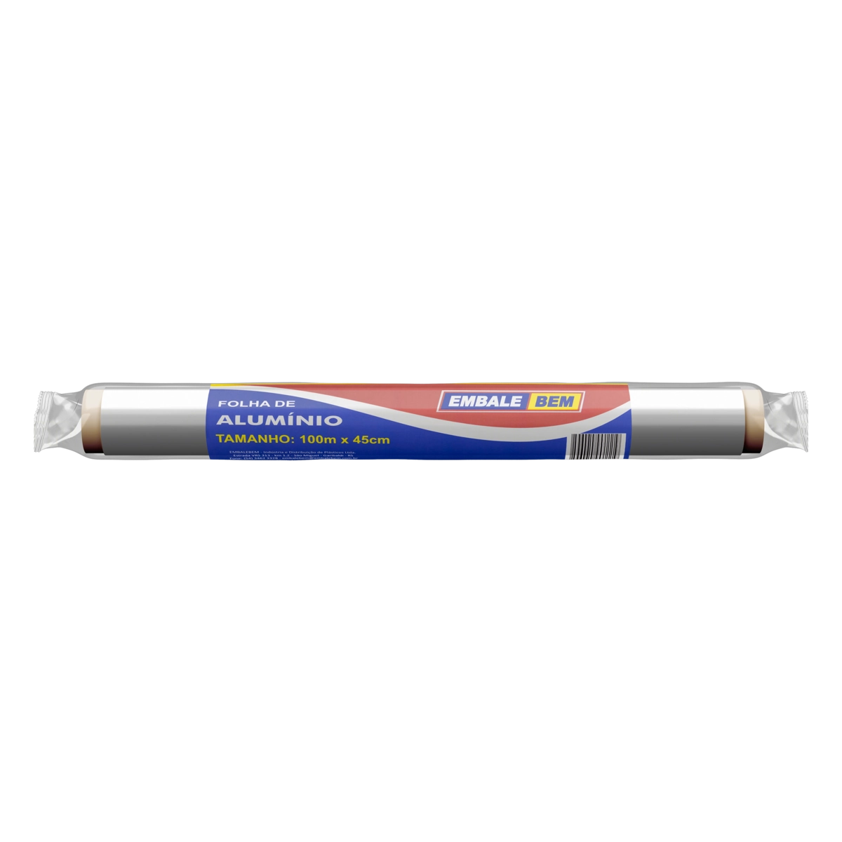 Folha De Alumínio Em Rolo Embalebem 100m X 45cm