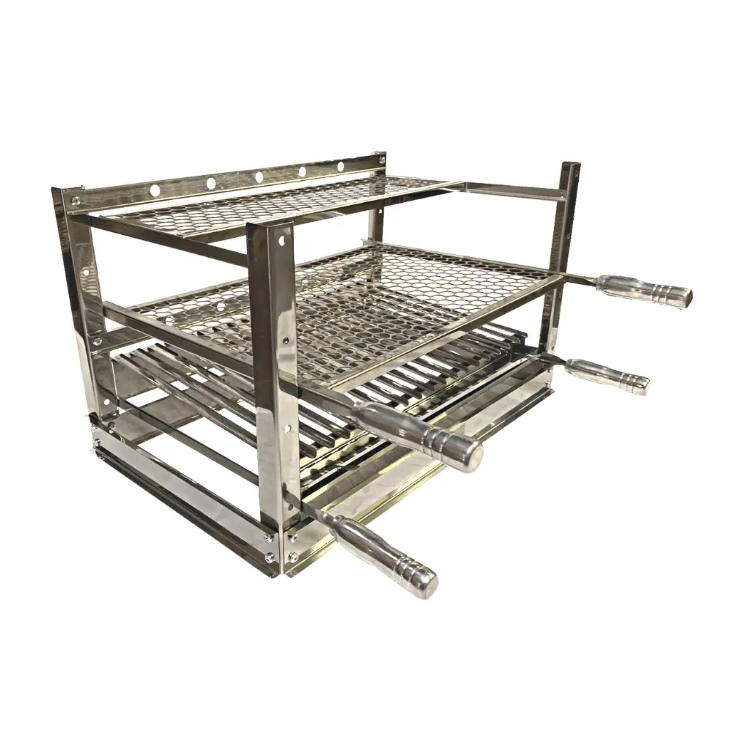 Suporte Fixo De Bancada Para Churrasqueira Gourmet Aço Inox Pantheon Cód. 910a 40r