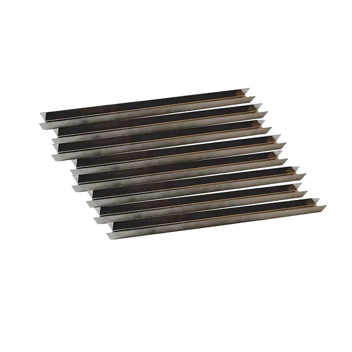 Trilho Churrasqueira Alvenaria 50cm Perfil U Aço Inox 6 Peças