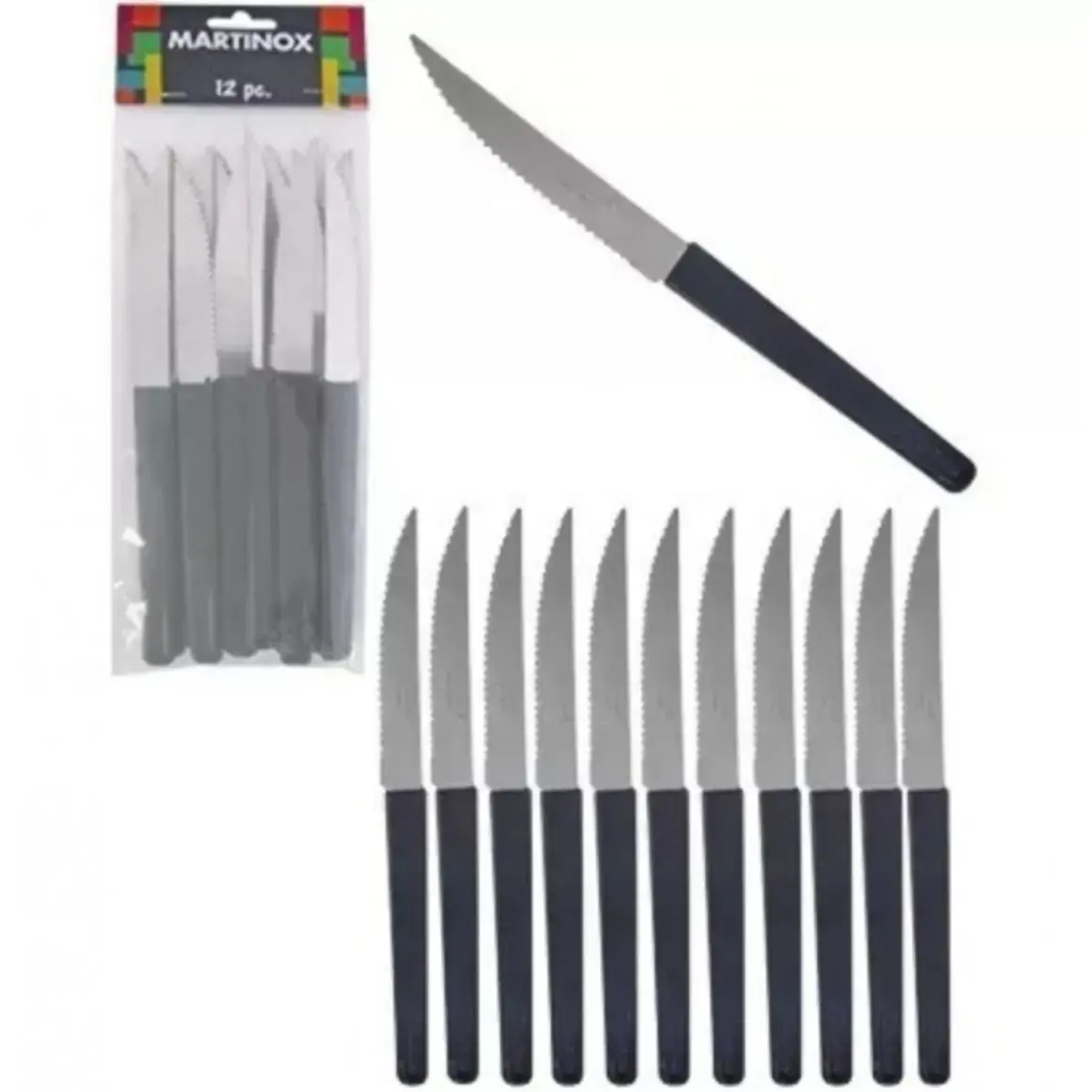 Faca De Mesa Martinazzo C/12 Preto