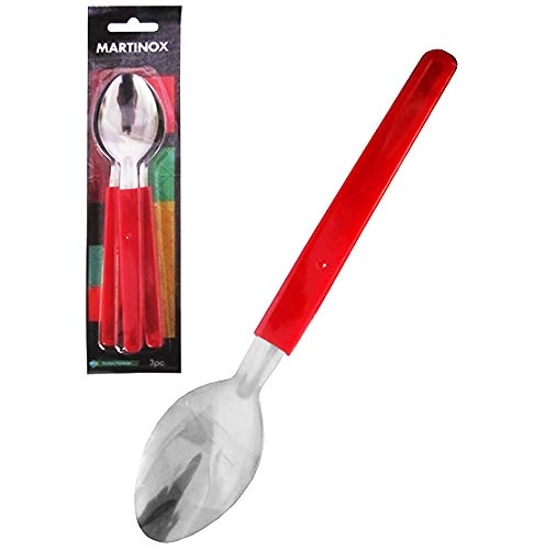 Colher De Mesa Cb Vermelho Blister C/3 Primavera