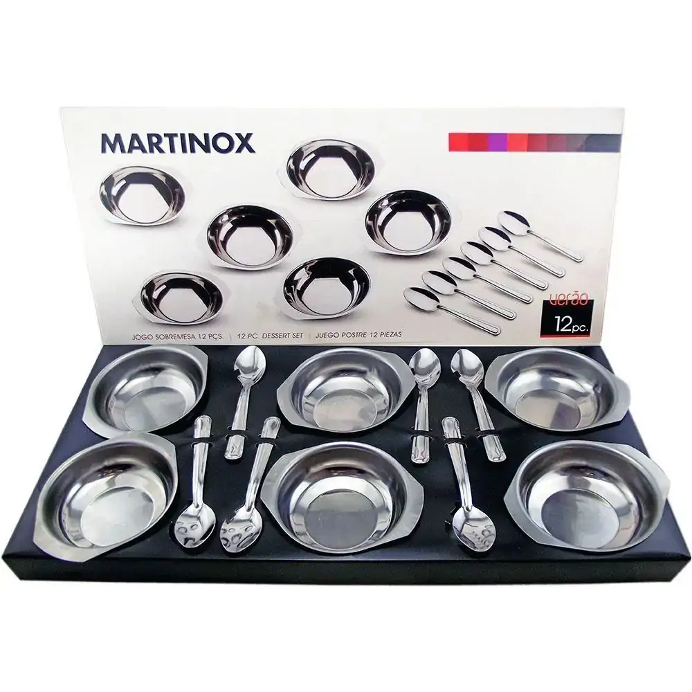 Jogo Sobremesa Inox Martinazzo 12pcs