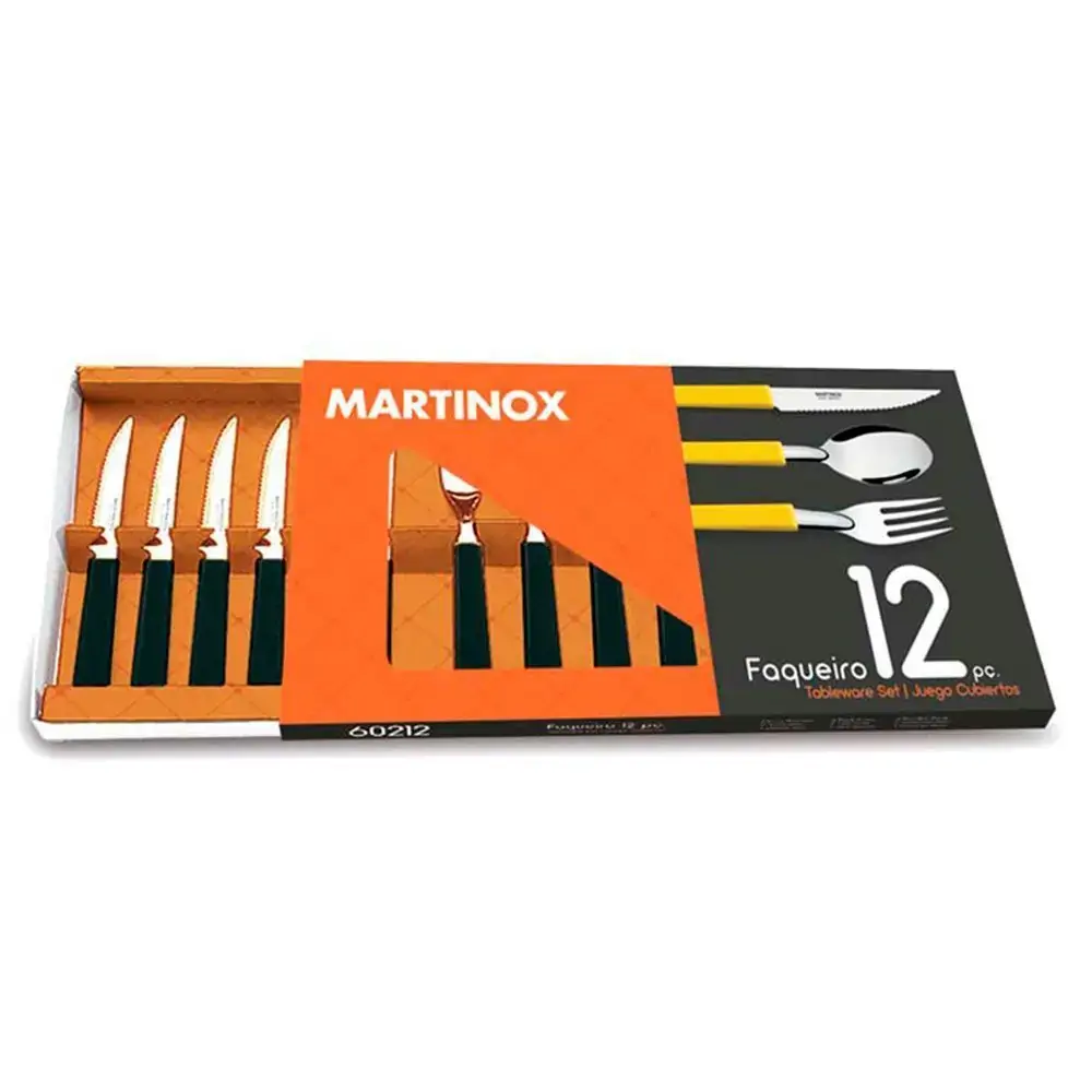 Faqueiro 12 Pc Preto Martinox