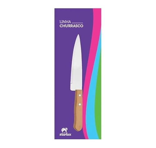 Starlux Ud Faca Peixeira Inox 7 Cabo Madeira