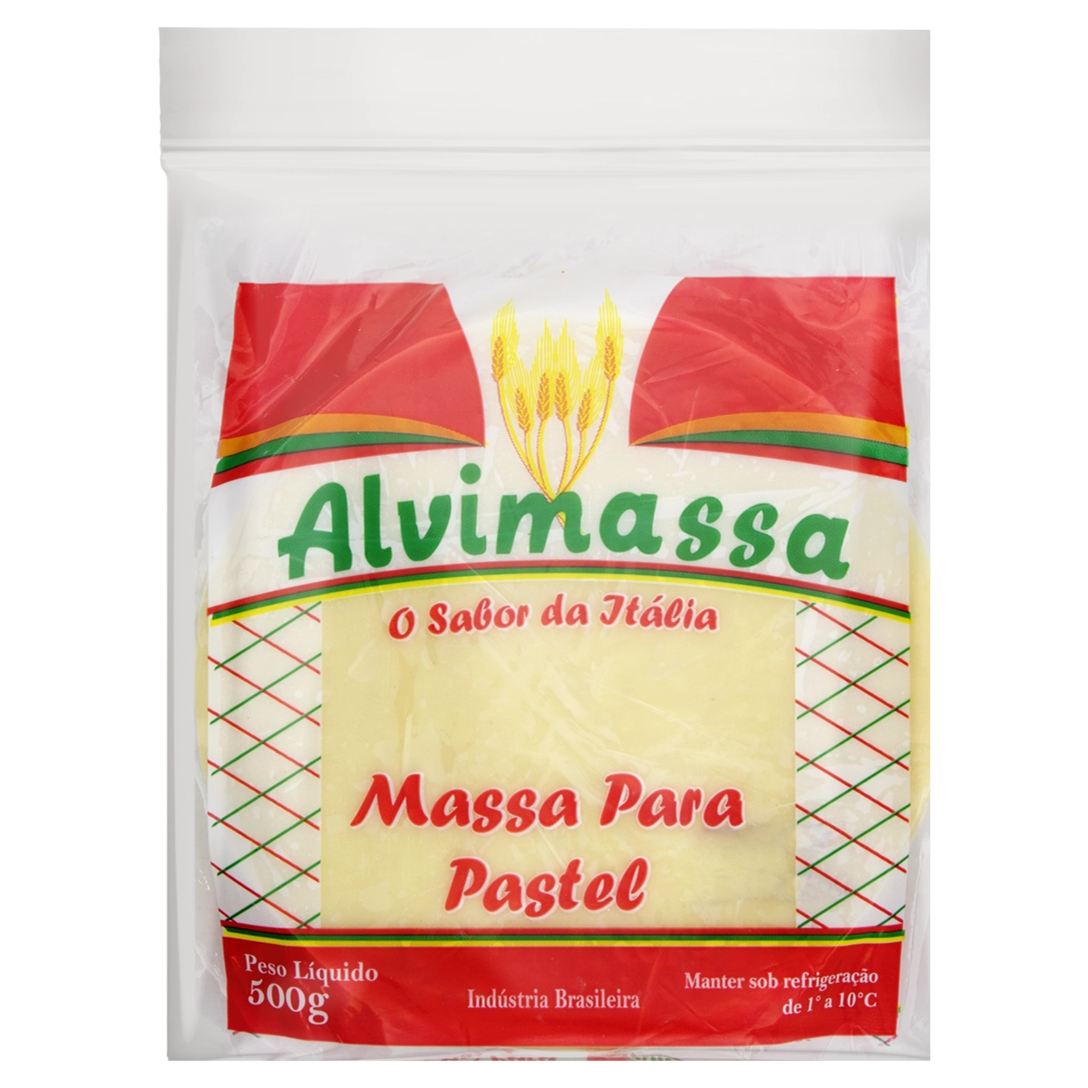 Massa Para Pastel Alvimassa Pacote 500g