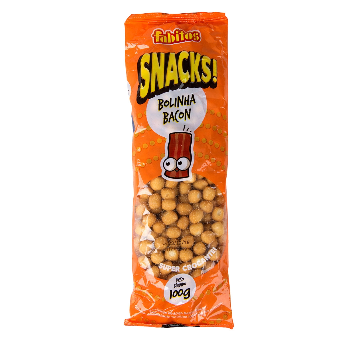 Salgadinho Bolinha Fabitos 100g Bacon