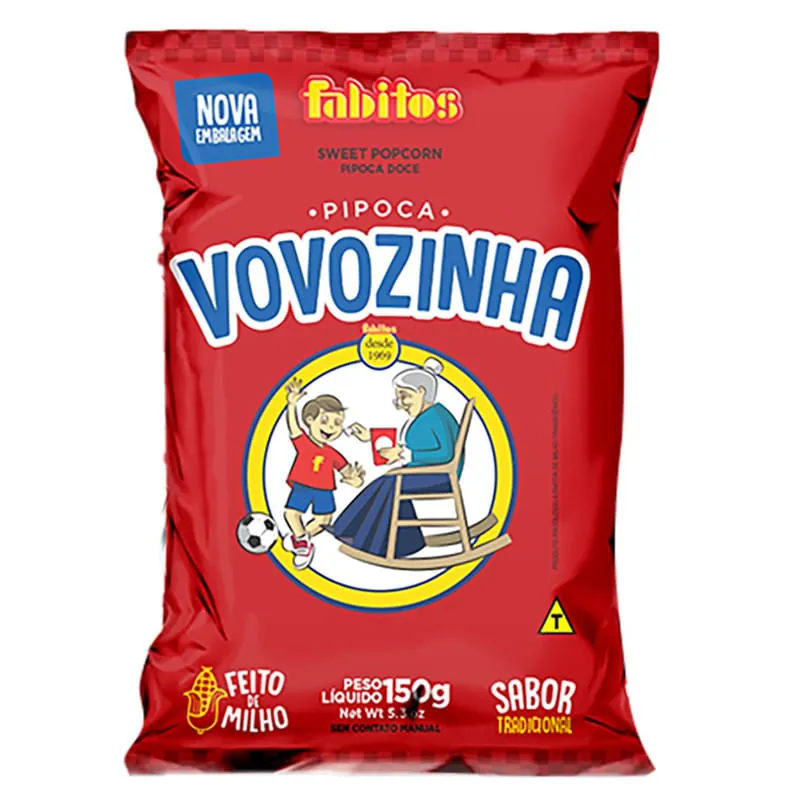 Pipoca Doce Vovozinha Pacote 150g