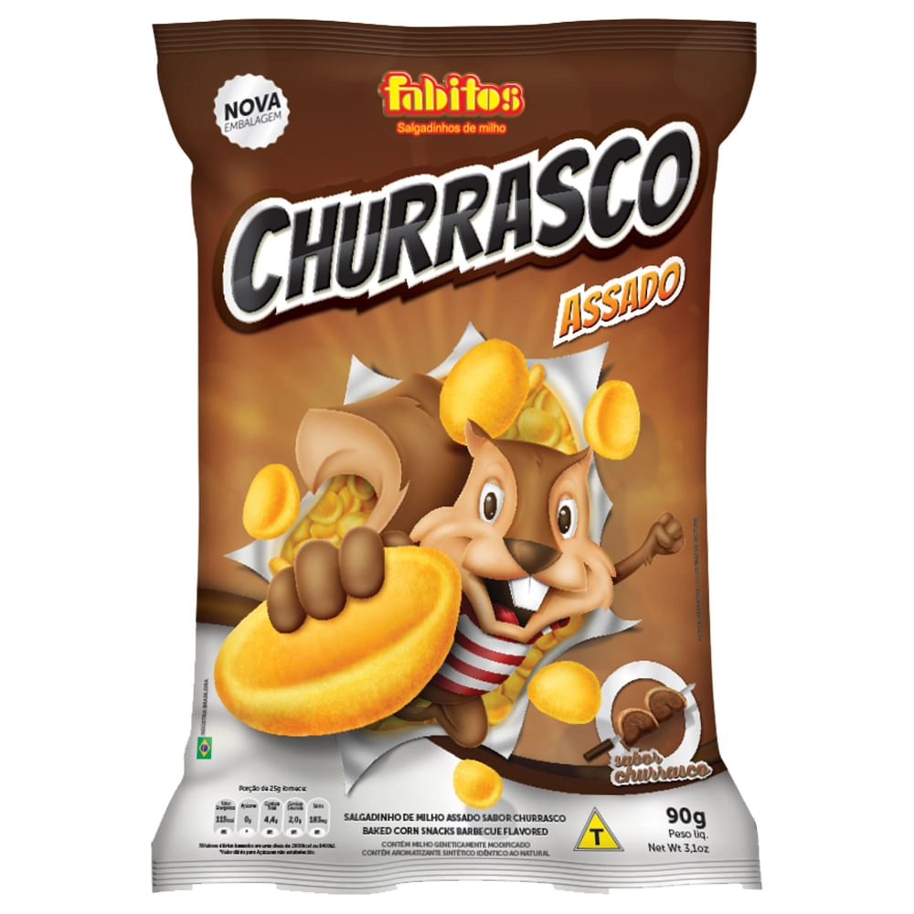 Salgadinho Fabitos 90g Churrasco