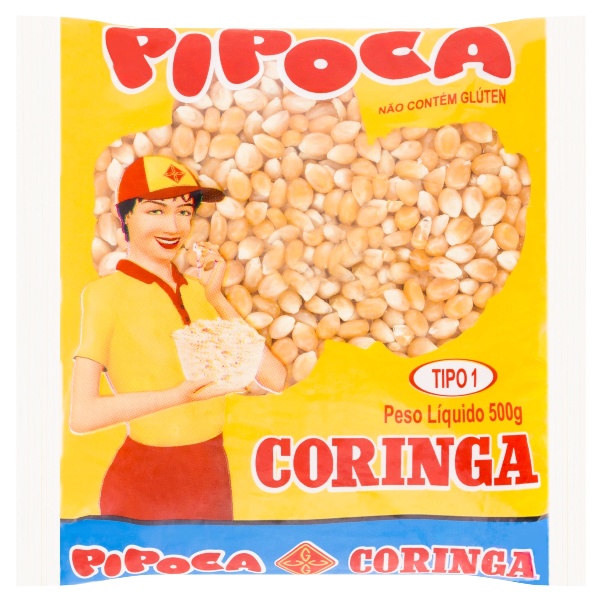 Milho Para Pipoca Tipo 1 Coringa Pacote 500g