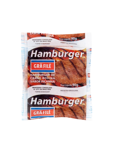 Hamb Frisa Bovino 90g Picanha