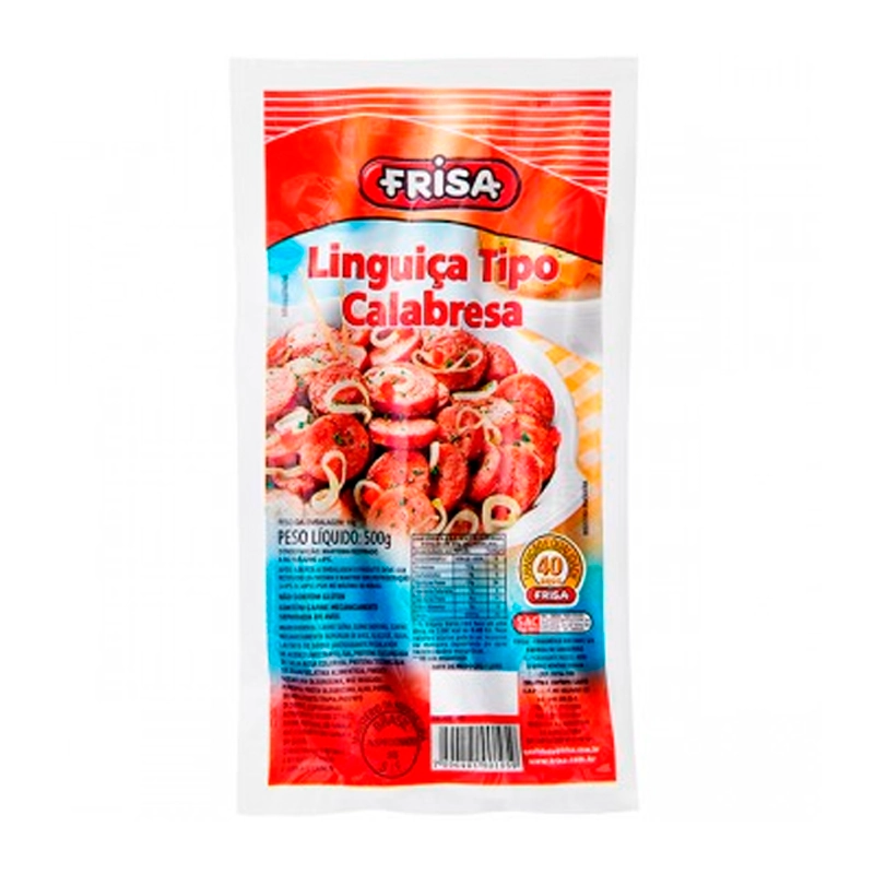 Linguica Frisa Tipo Calabresa Grossa 500