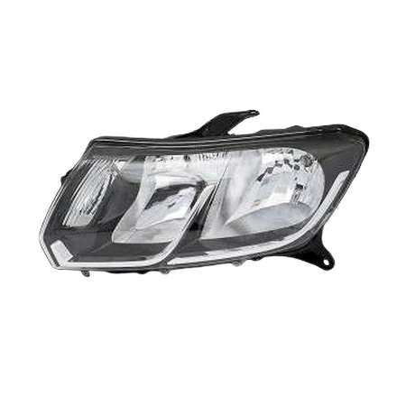 Farol Principal RENAULT LOGAN/SANDERO Lado Direito Máscara Negra com Friso Cromado - ARTEB 160984