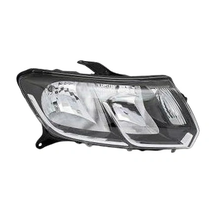 Farol Principal RENAULT LOGAN/SANDERO Lado Esquerdo Máscara Negra com Friso Cromado - ARTEB 160983