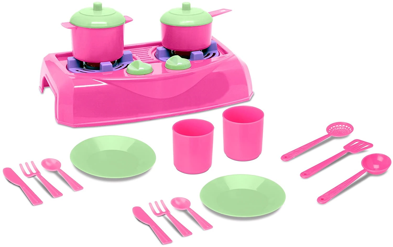 Conjunto Sweet Fantasy - Cozinha Divertida - Rosa - Cardoso