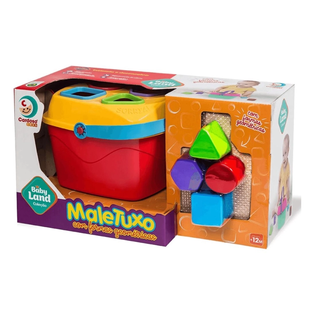 Baby Land - Maletuxo Didático - Formas Geométricas - Meninos - Cores Sortidas - Cardoso