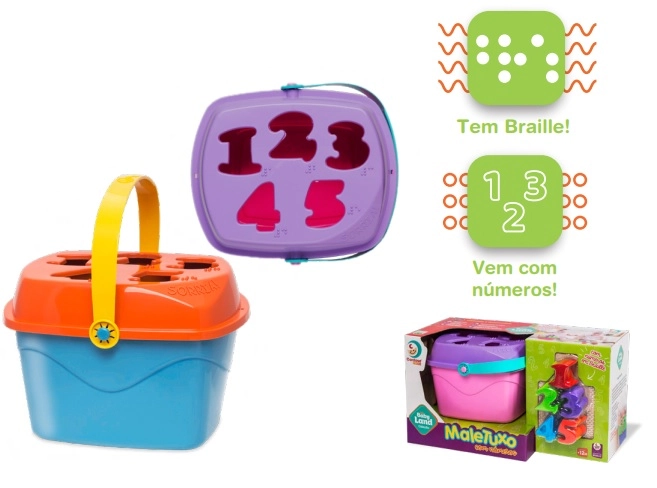 Baby Land - Maletuxo Com Números - Meninas - Sortido - Cardoso