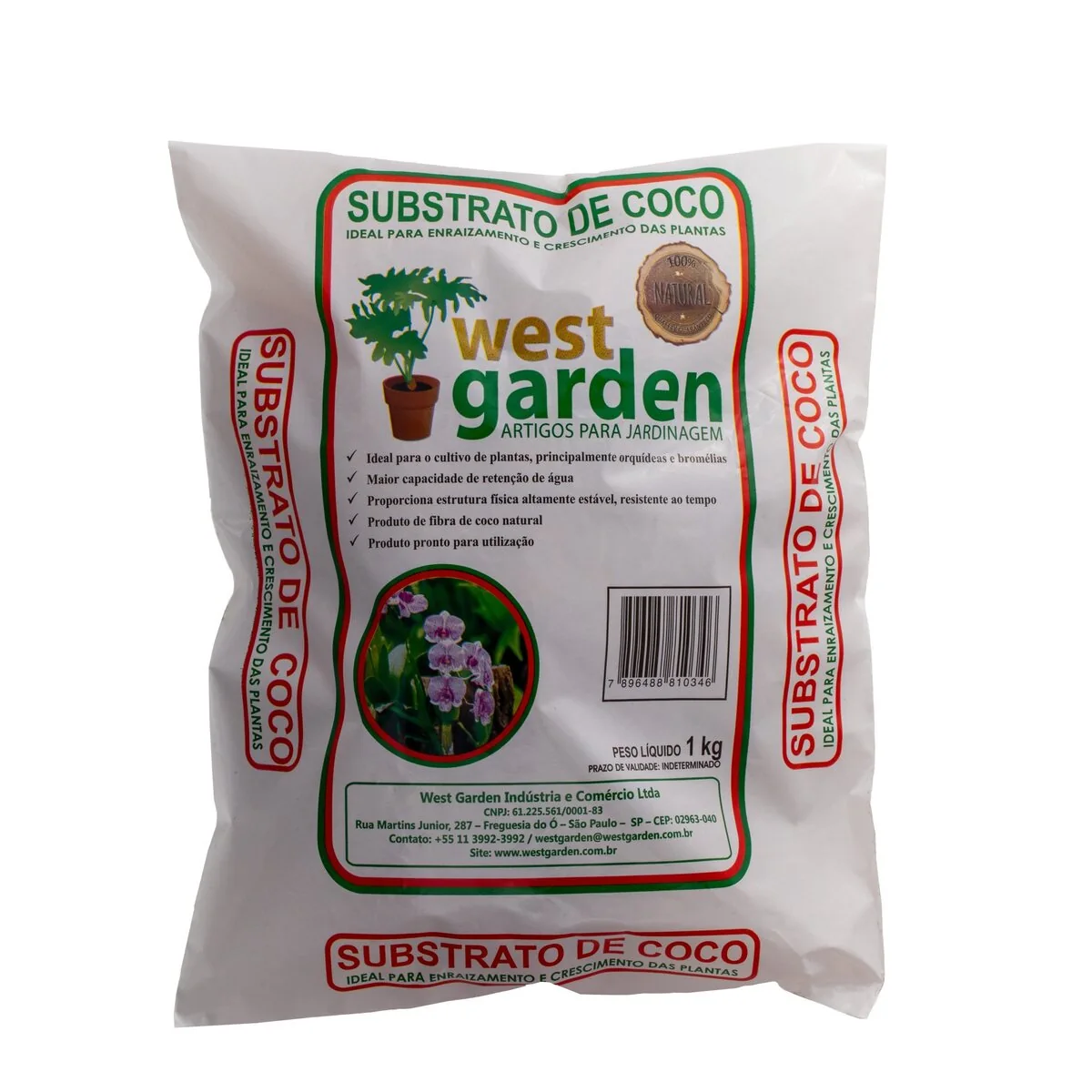 Substrato Coco Premium West Garden 1 kg