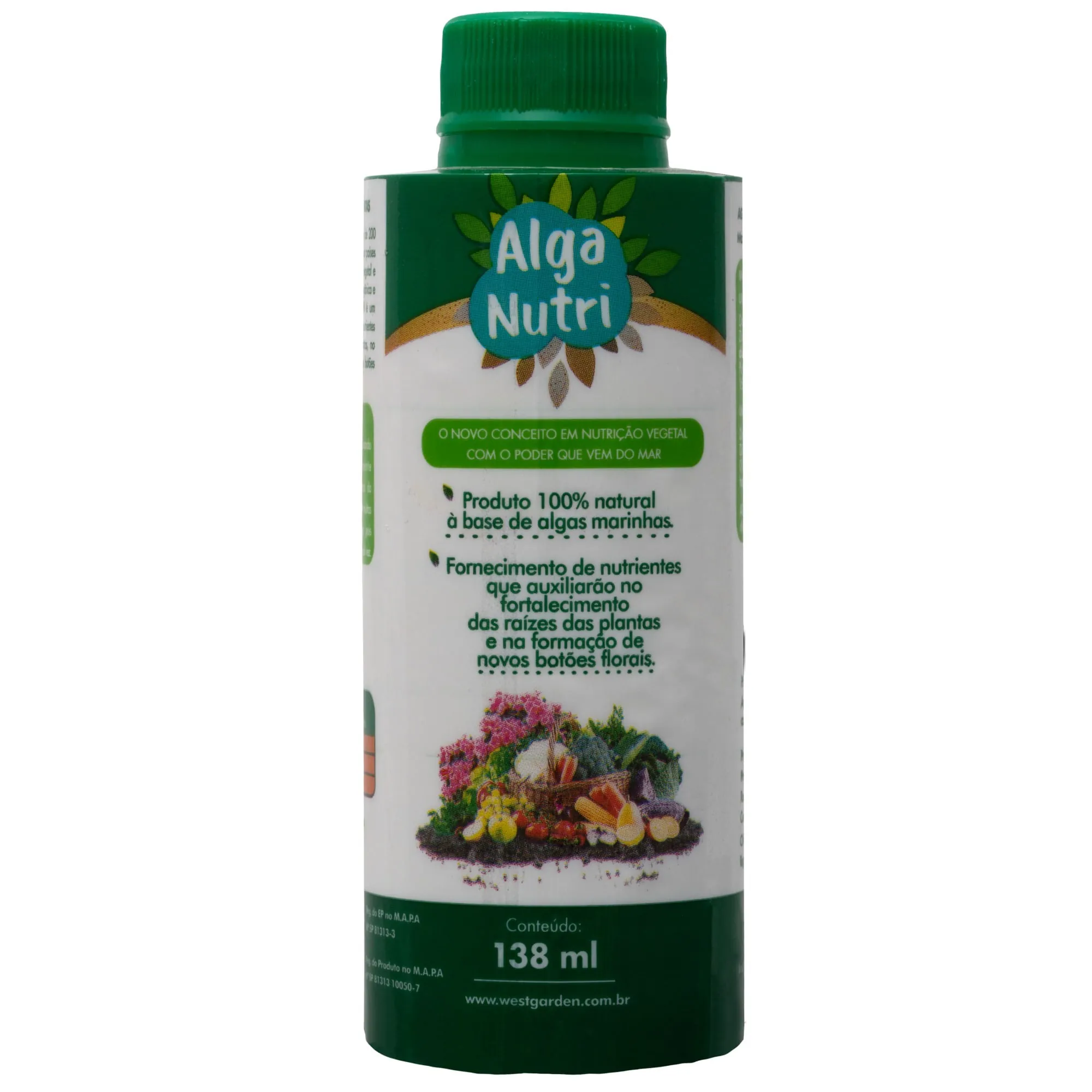 Nutrição Orgânica Alga Nutri Concentrada West Garden 138 ml