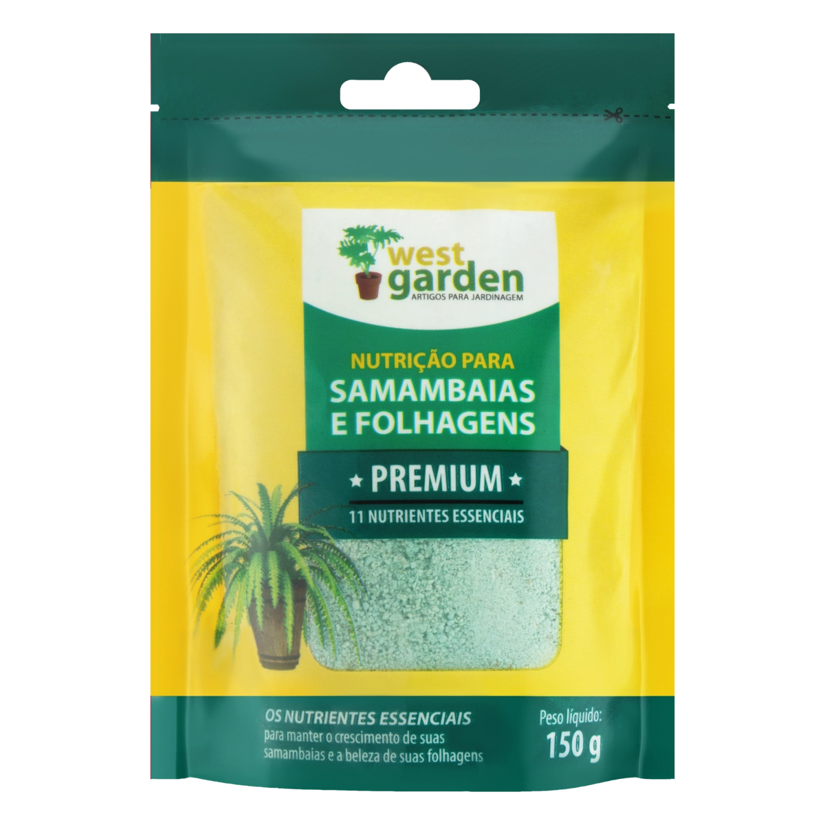Fertilizante Para Samambaia E Folhagens West Garden Premium Sachê 150g