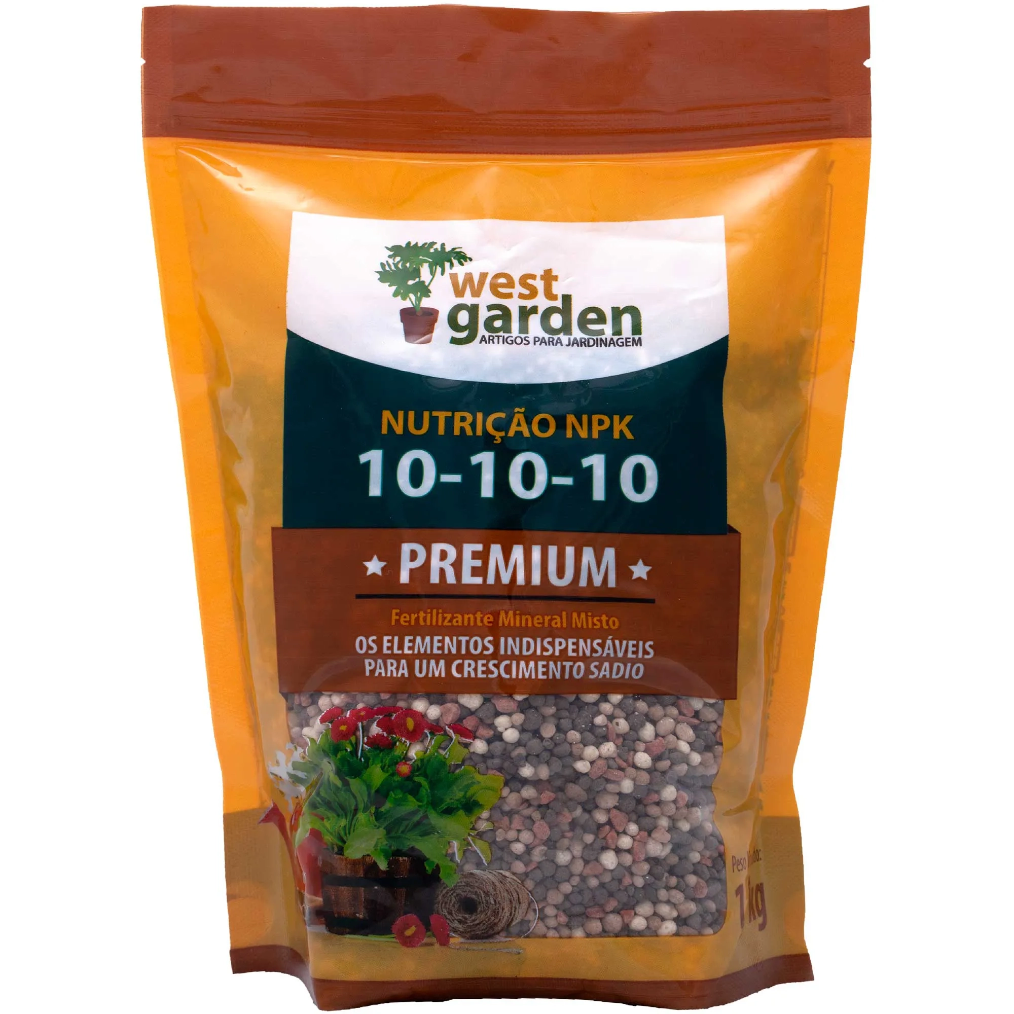 Fertilizante Premium WEST GARDEN 10-10-10 1kg
