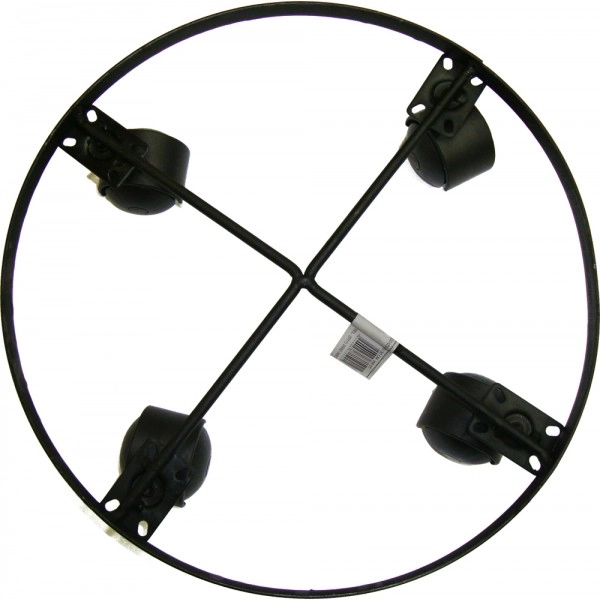 Suporte West Garden C/rodizios 30cm Preto. Un