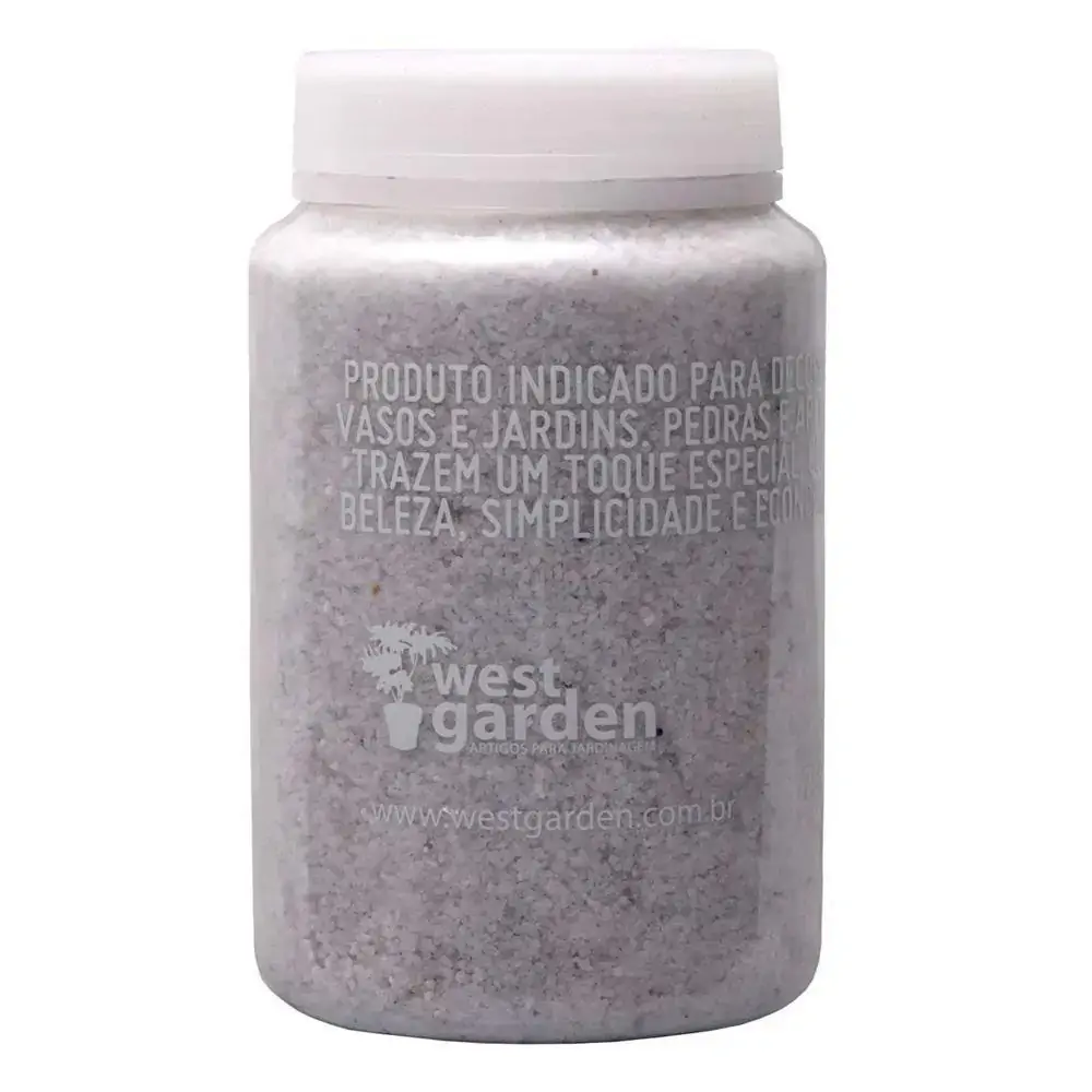 Areia para Decoração de Vasos 750g - Branco