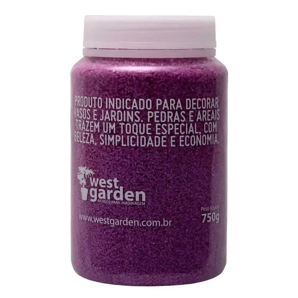 Areia para Decoração de Vasos 750g - Violeta