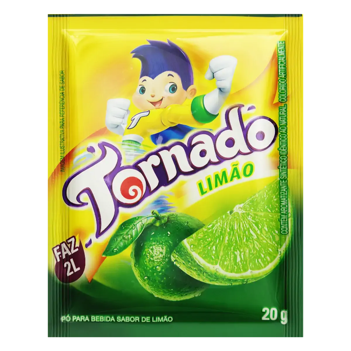 Refresco Em Pó Limão Tornado Pacote 20g