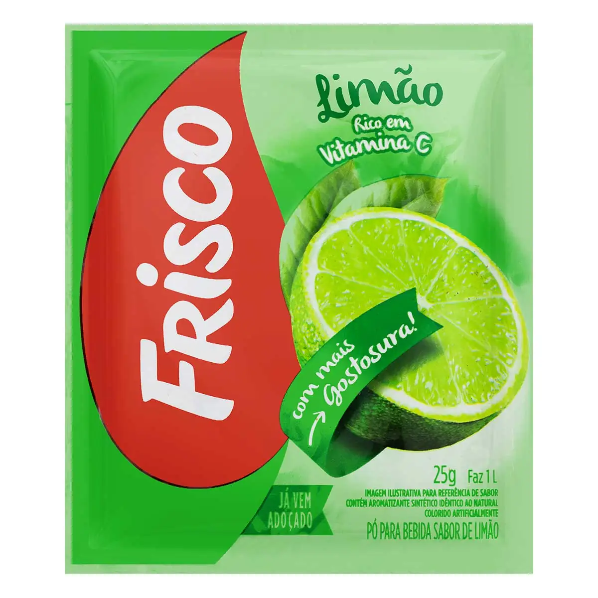 Refresco em Pó Limão Frisco Pacote 25g