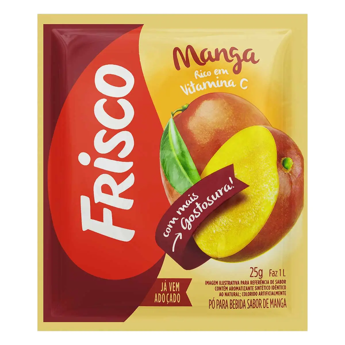 Refresco Em Pó Manga Frisco Pacote 25g