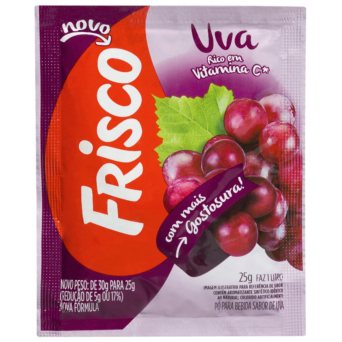 Refresco em Pó FRISCO de Uva 25g