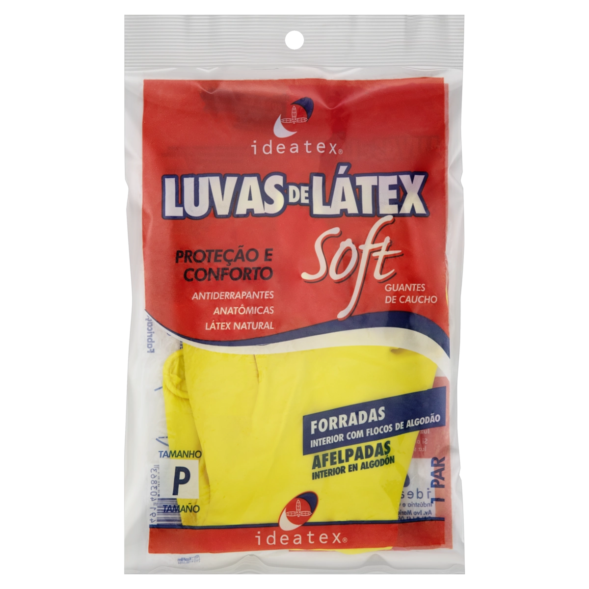 Luva Multiuso Amarela Soft Látex Ideatex P