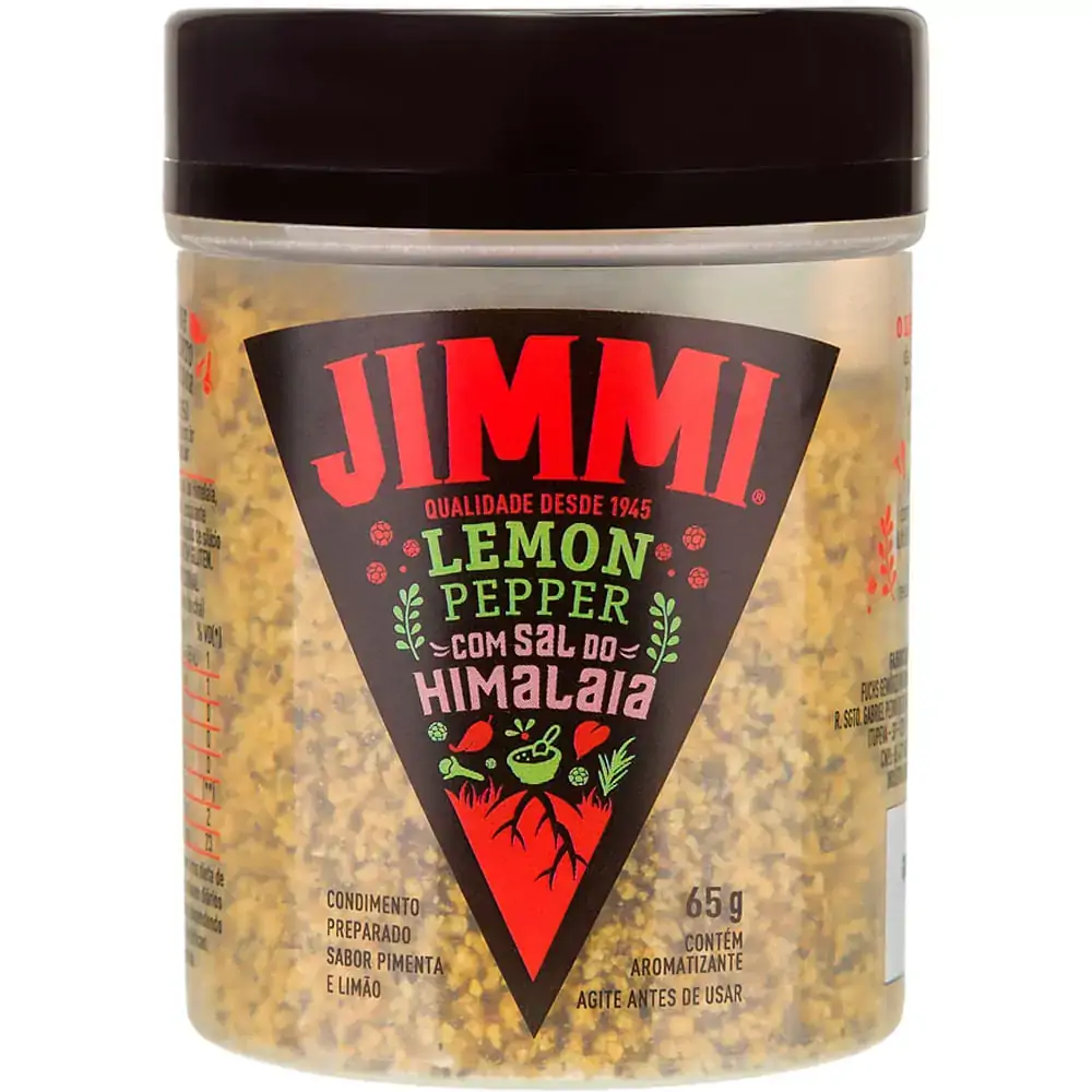 Tempero Jimmi 65g Frasco Lemon Pepper