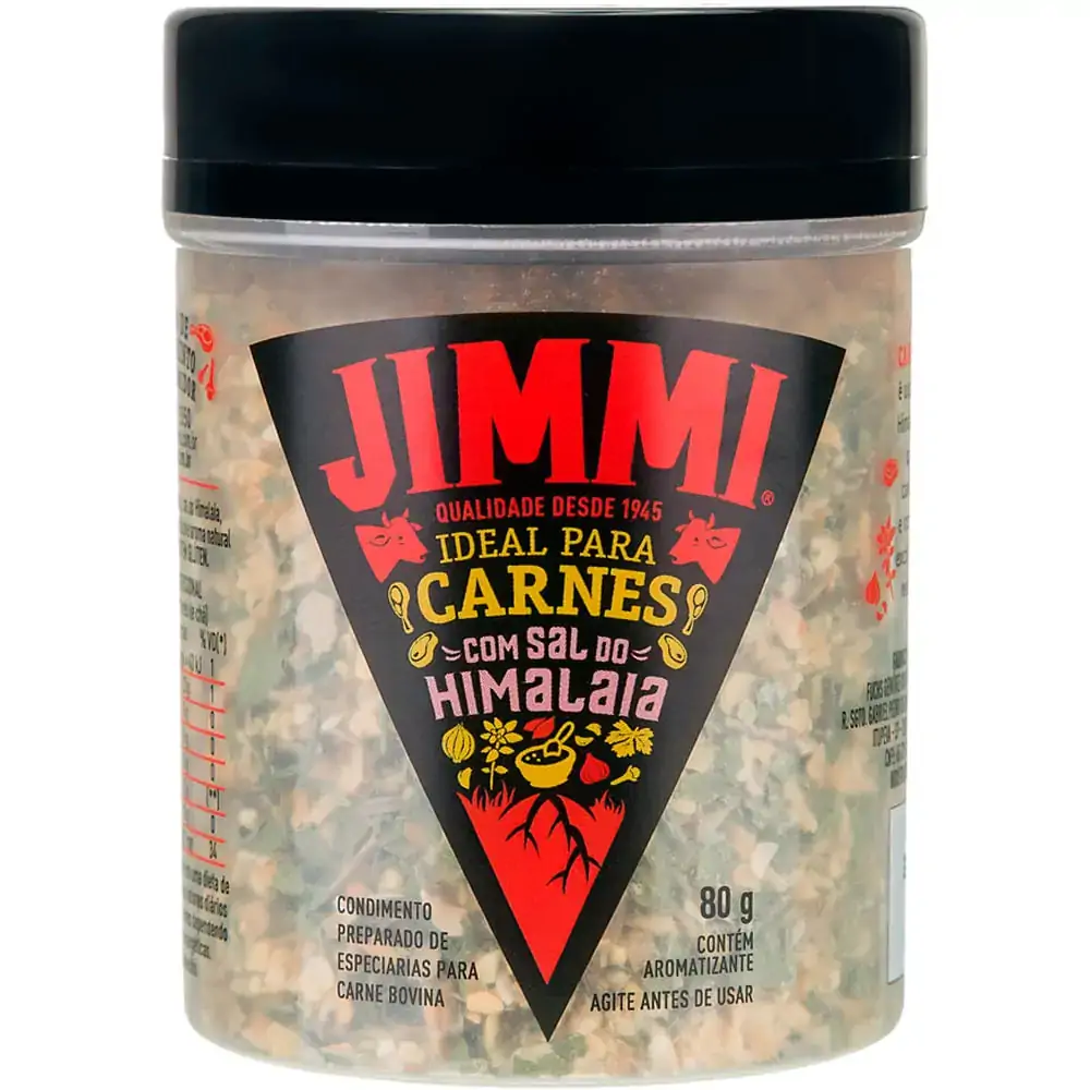 Tempero Jimmi 80g Frasco P/carnes