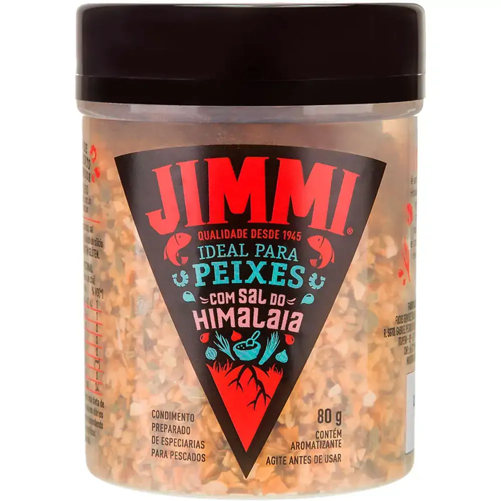 Tempero Jimmi 80g Frasco P/peixes