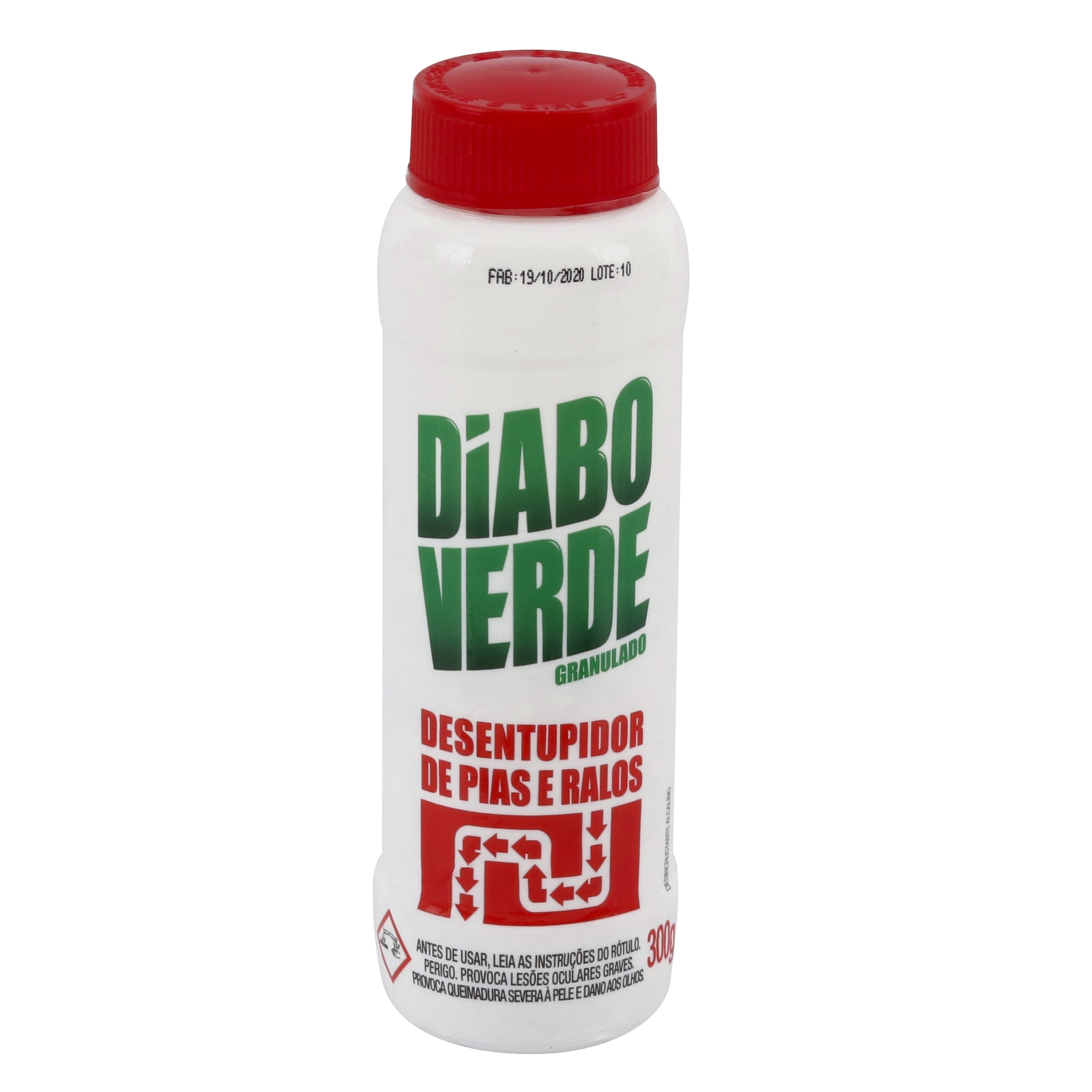 Desentupidor para Pias e Ralos DIABO VERDE 300g
