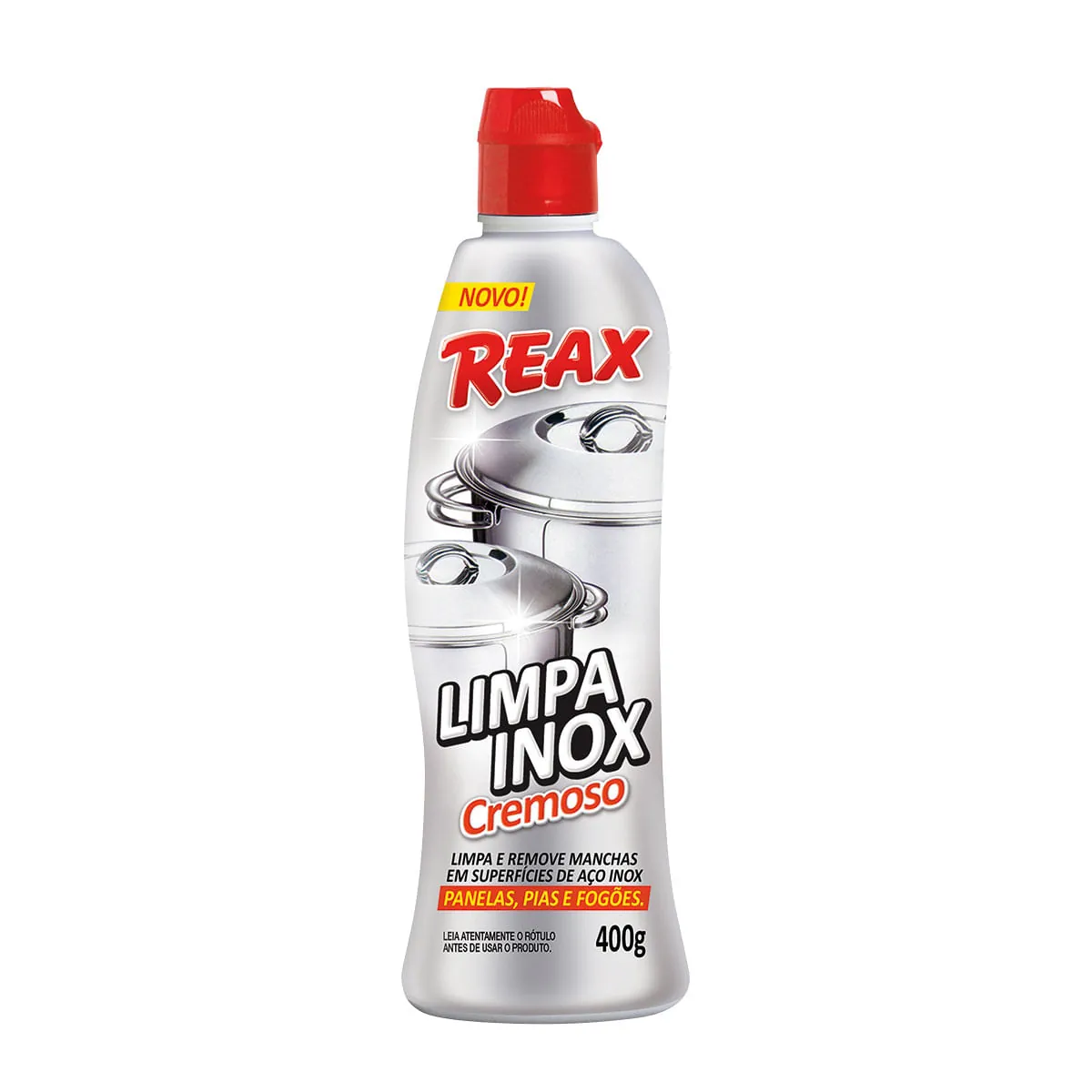 Limpa Inox Cremoso Reax Frasco 400g