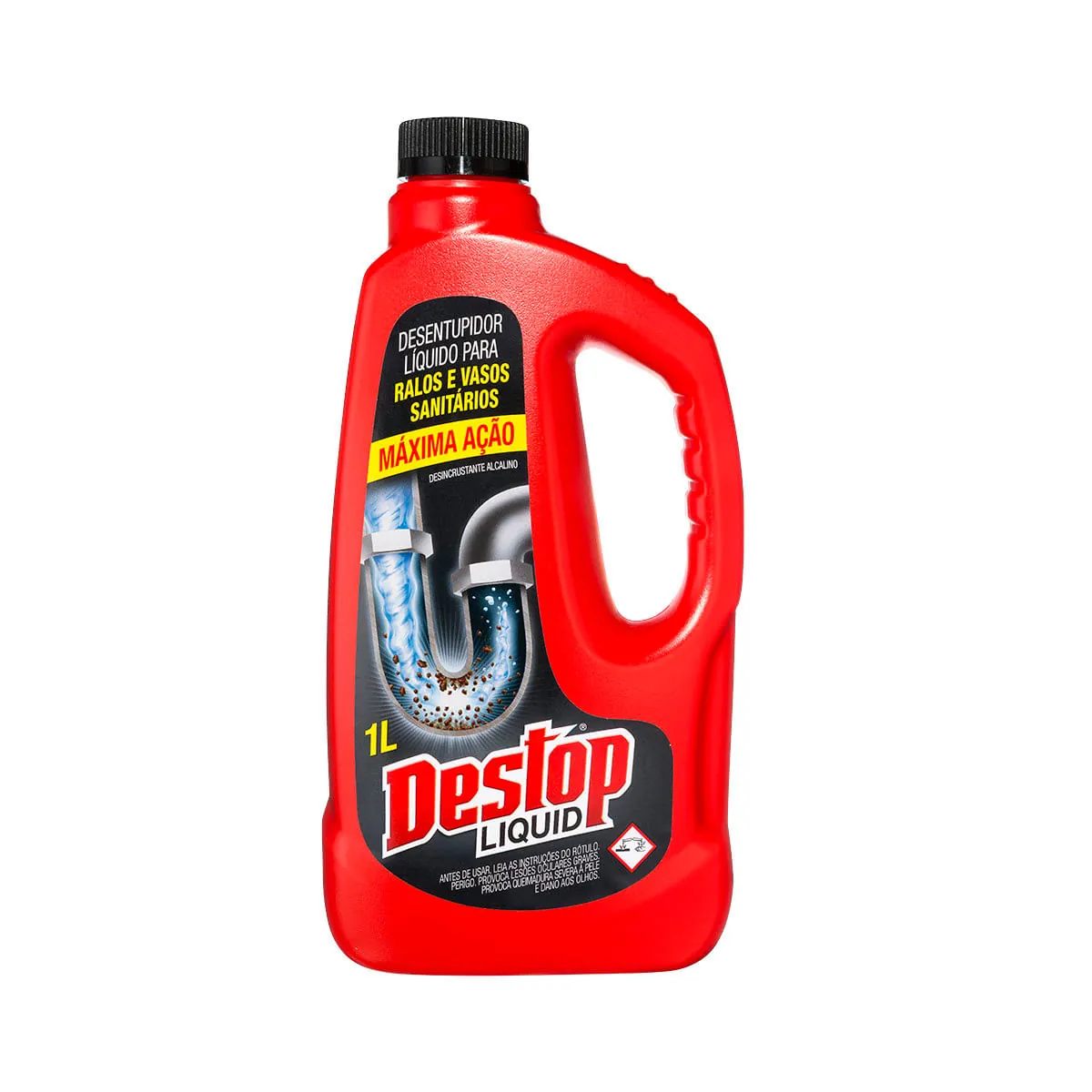 Desentupidor Líquido para Ralos e Vasos Sanitários Máxima Ação Destop Liquid 1L