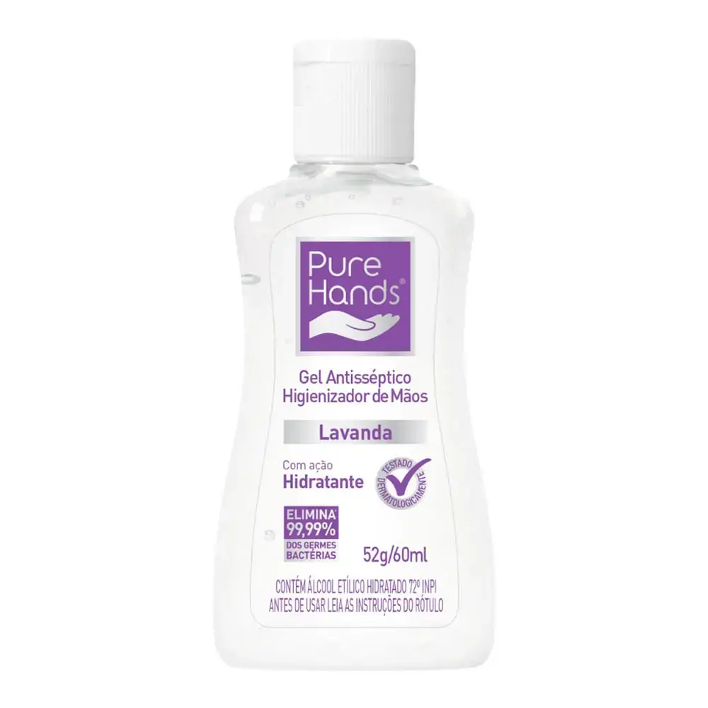 Alcool Gel Pure Hands Lavanda 60ml