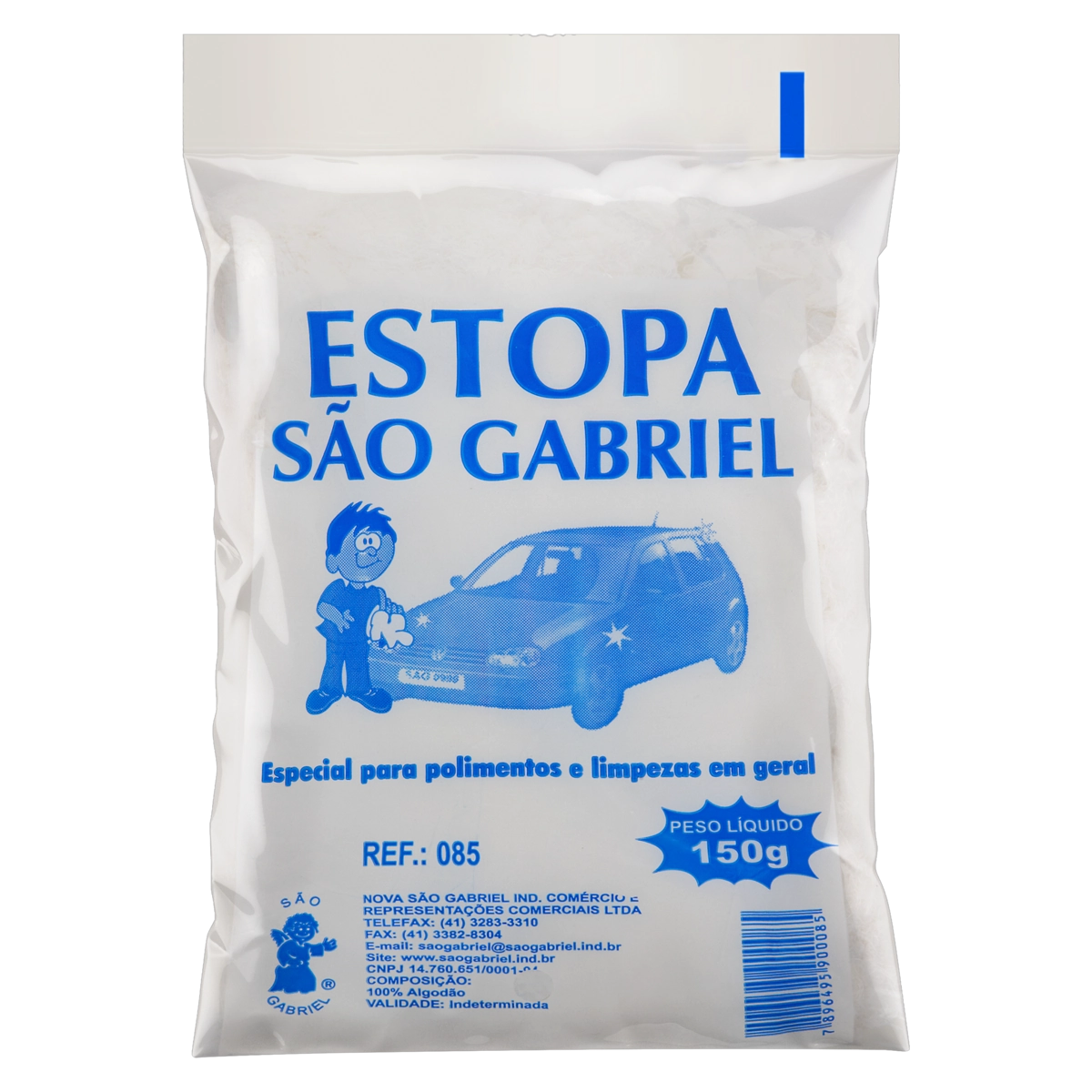 Estopa Automotiva Para Polimento São Gabriel Pacote 150g