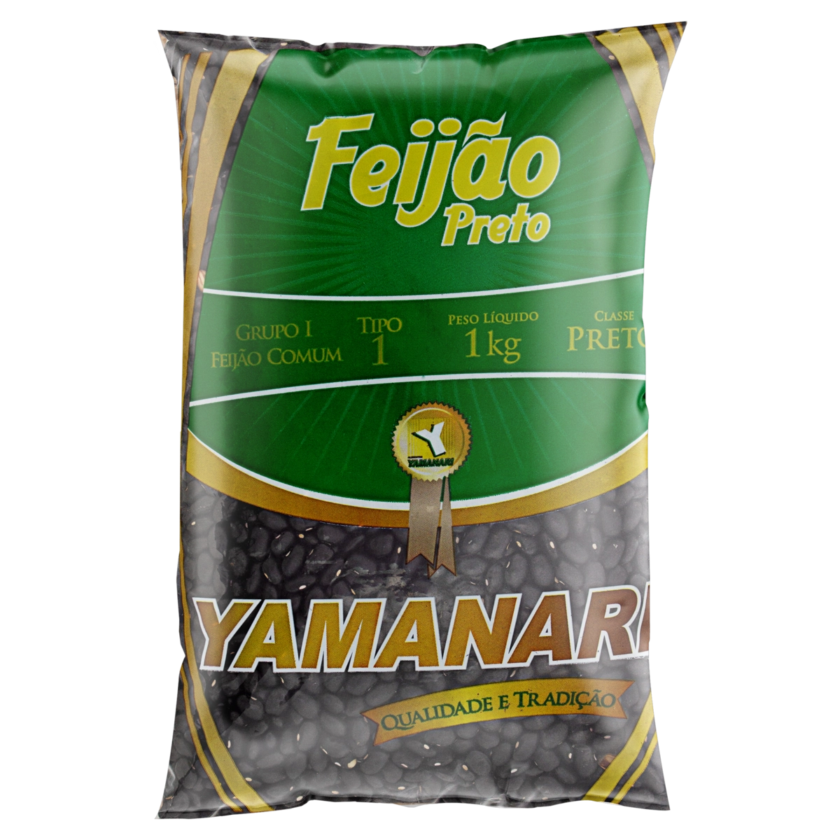 Feijão Preto Tipo 1 Yamanari Pacote 1kg