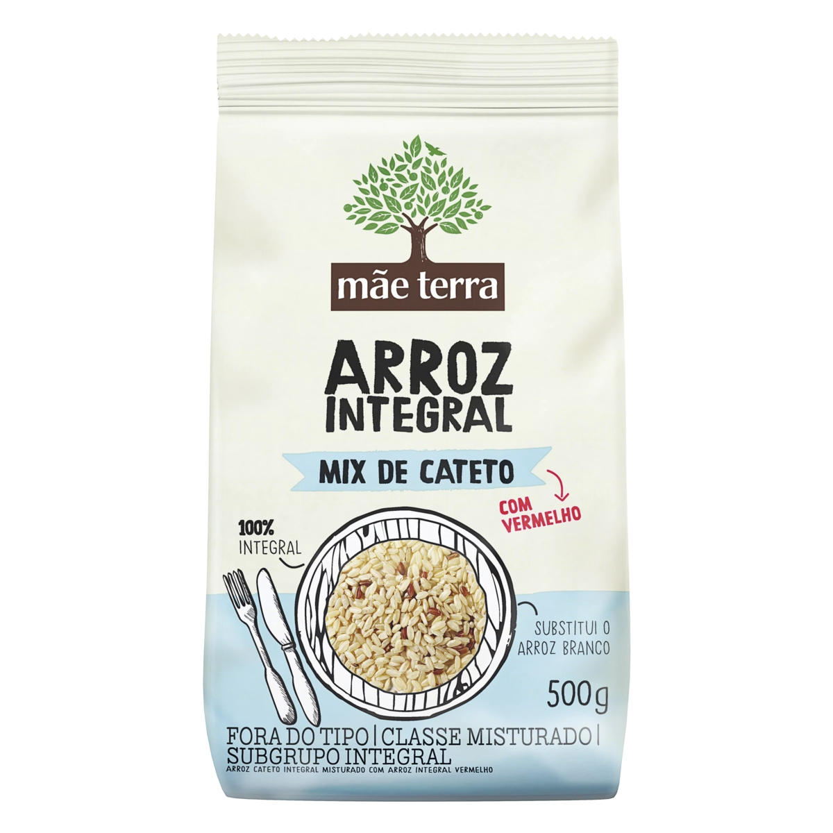 Mix De Arroz Cateto Integral Mãe Terra Pacote 500g