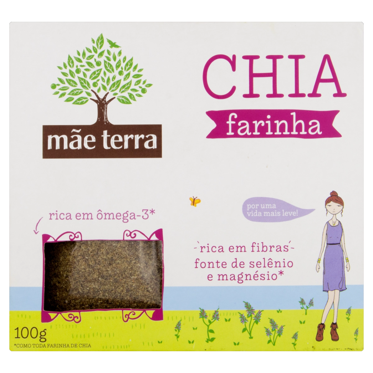 Farinha De Chia Mãe Terra Caixa 100g