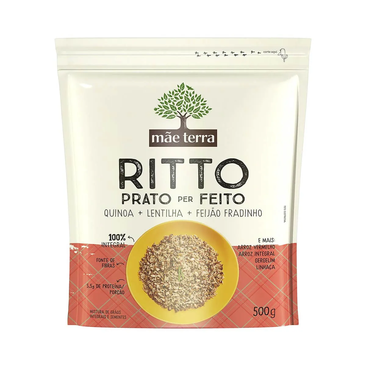 Arroz Vermelho Mãe Terra Prato Feito 500g