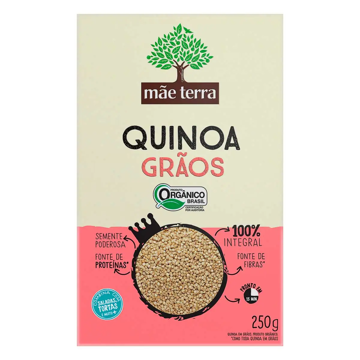Quinoa Branca Orgânico Mãe Terra 250g