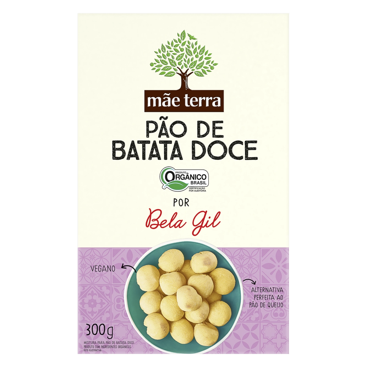 Mistura Para Pão De Batata Doce Orgânico Mãe Terra Bela Gil Caixa 300g