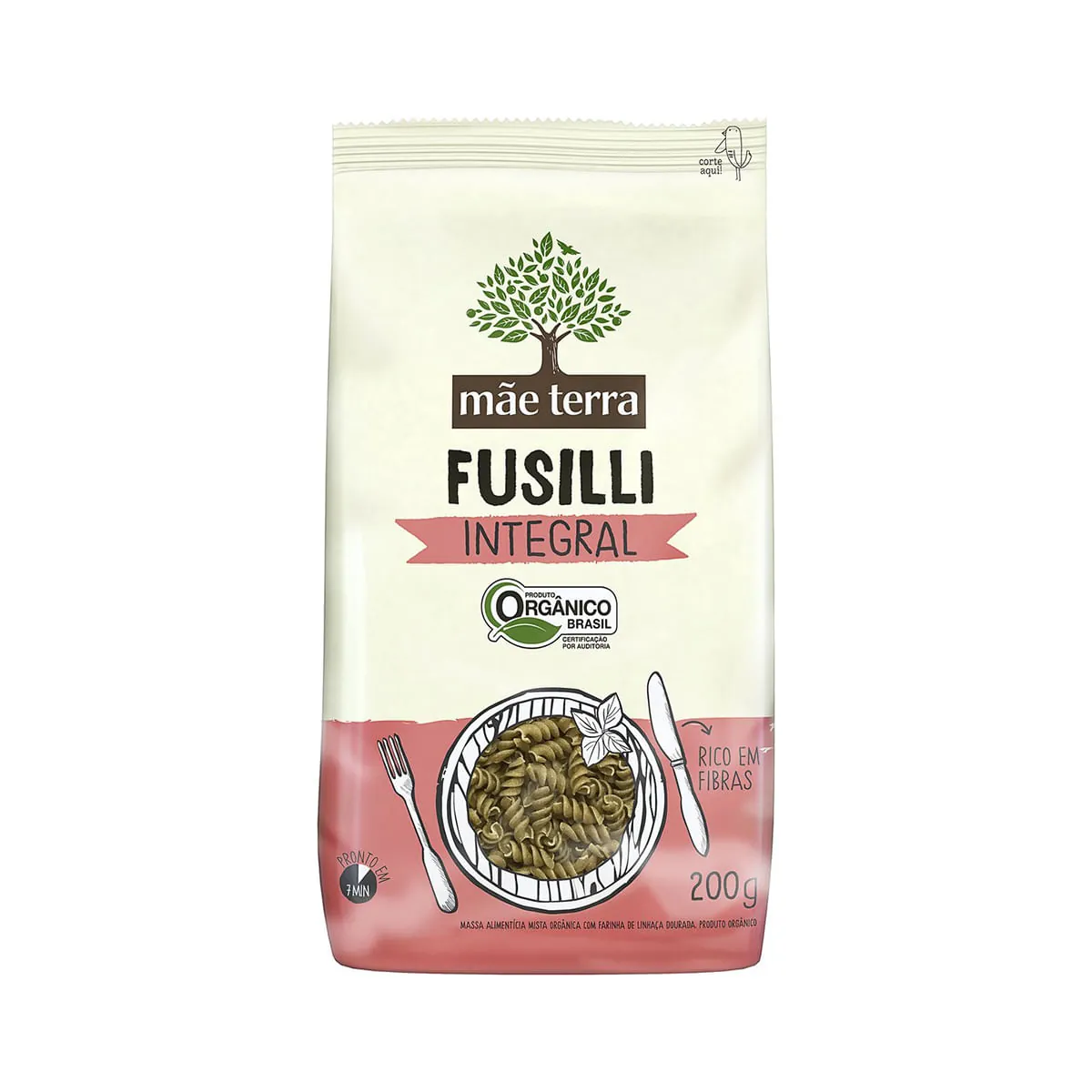 Macarrão Parafuso Mãe Terra Massa Fresca 200g
